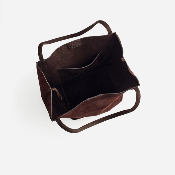 Madewell Dark Brown Suede Shoulder Bag - Picture 9 of 11